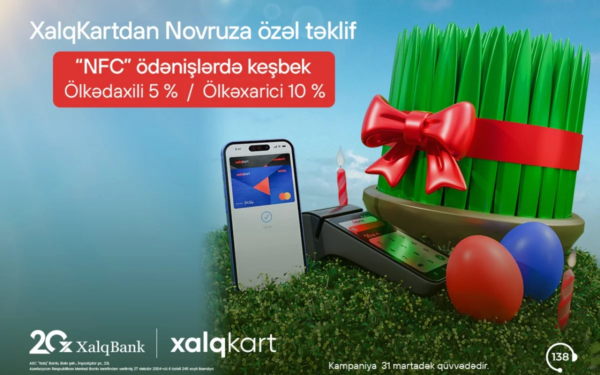 XalqKart la NFC ödənişlərində daha çox keşbek