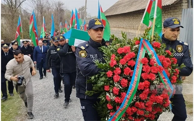 I Qarabağ müharibəsinin itkin şəhidi ilə Göyçayda vida mərasimi keçirilir