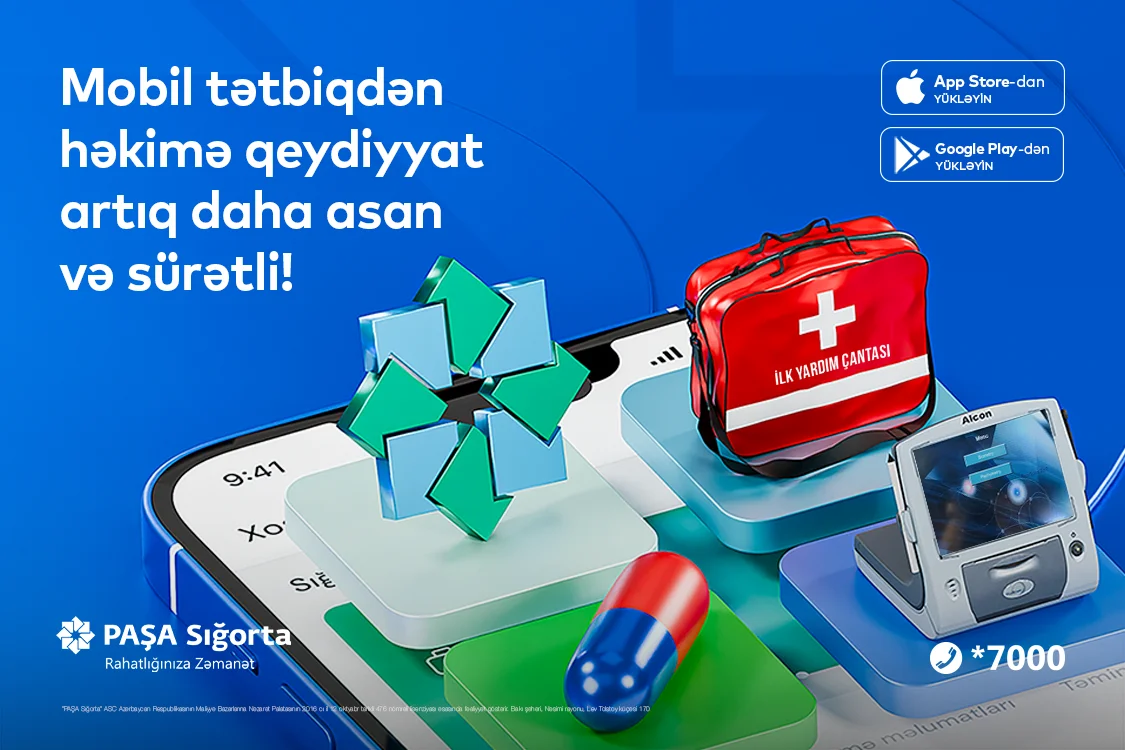 PAŞA Sığorta mobil tətbiqində həkimə onlayn qeydiyyatı daha sürətli etdi!