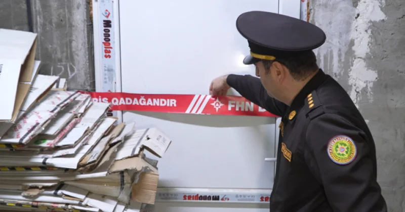 Paytaxtda yanğın təhlükəli obyektin fəaliyyəti qismən məhdudlaşdırılıb VİDEO