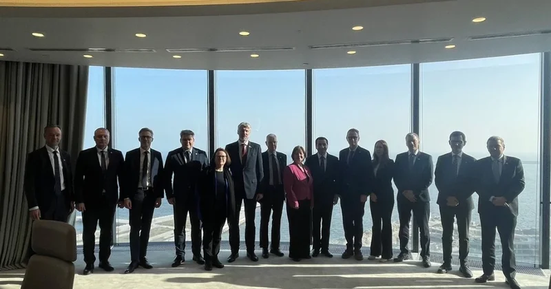 Hikmət Hacıyev Şimali Baltik Səkkizliyi ölkələrinin siyasi direktorları ilə fikir mübadiləsi aparıb