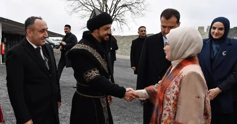 Əminə Ərdoğan film setində FOTO