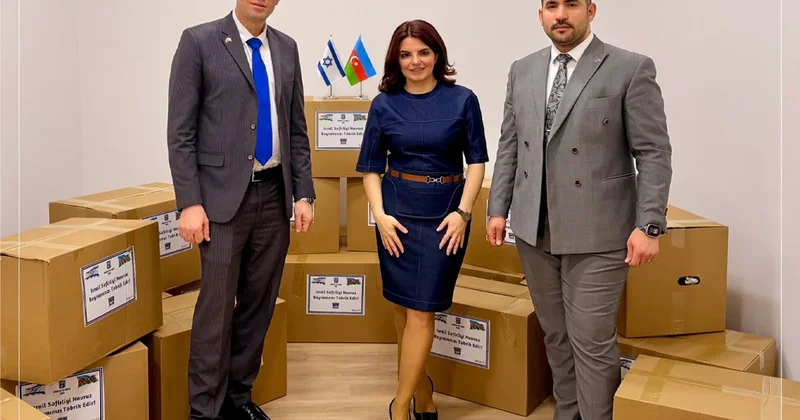 Ронен Краус посетил центр Yonca и вручил продовольственные наборы к Новрузу