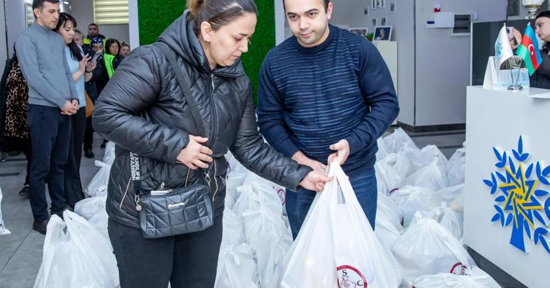 Nərimanov rayonunda Novruz və Ramazan Bayramları münasibətilə humanitar yardım aksiyası keçirilib