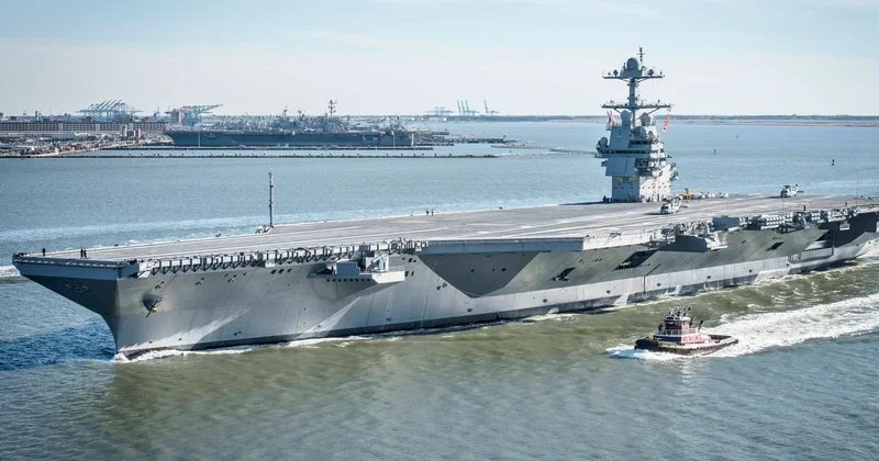 Американский авианосец USS Gerald R. Ford снова прибыл на Ближний Восток