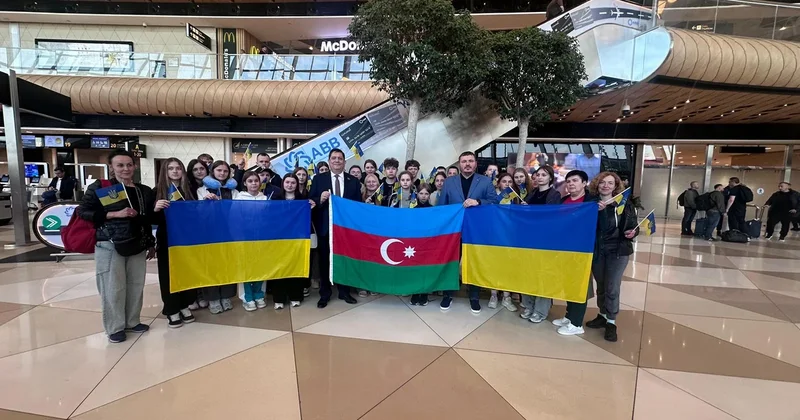 Группа украинских детей прибыла в Азербайджан на реабилитацию Minval Politika