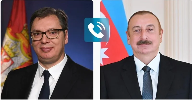Aleksandar Vuçiç və İlham Əliyev Yaxın Şərqdəki mövcud vəziyyətlə bağlı fikir mübadiləsi aparıb