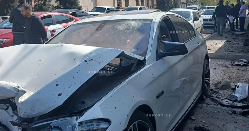 В Гяндже при столкновении автомобилей пострадали три человека
