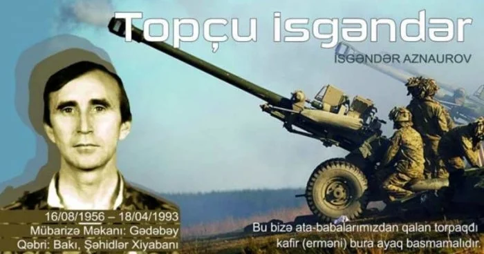 “Topçu İsgəndər”in qızı: “Sən torpağa düşmədin, ata” FOTOLAR