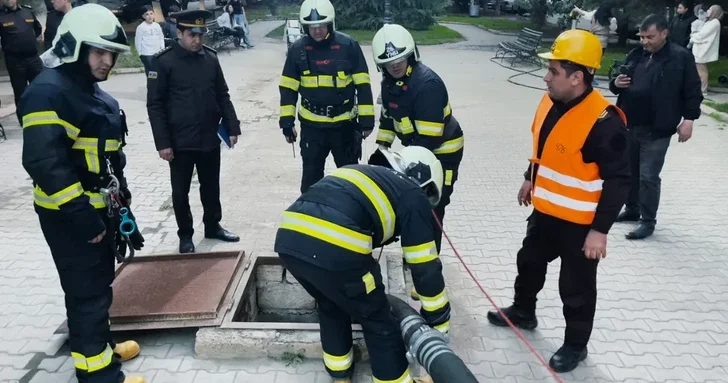 МЧС провело пожарные учения в Гяндже, выявлены недостатки