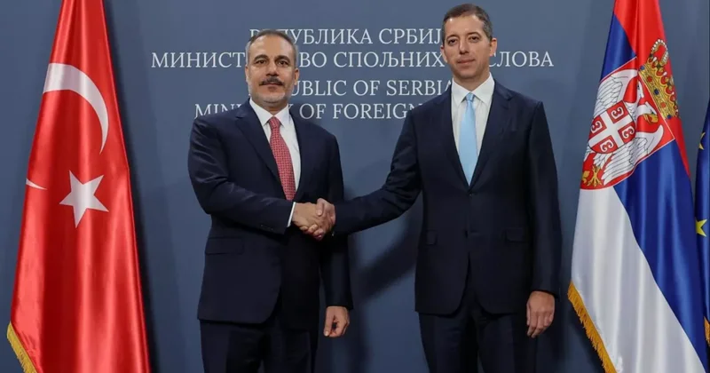 Фидан встретился с министром иностранных дел Сербии ФОТО