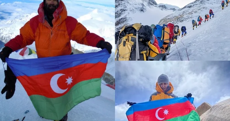 Azərbaycanlıların Everest fəthi günü: İsrafil Aşurlu və Elmira Aslanova
