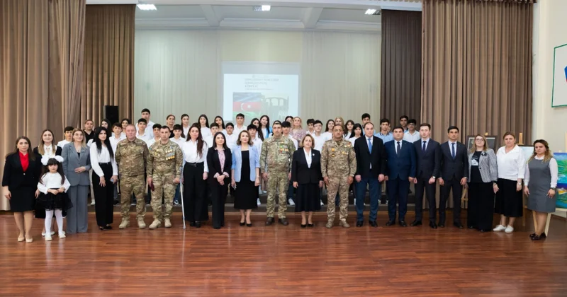 Vətən müharibəsi iştirakçıları ilə məktəblilərin görüşü təşkil edilib