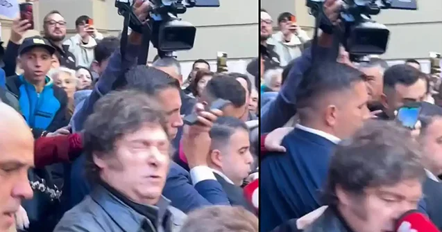 Mikrofon prezidentin üzünə dəydi, jurnalisti hücumda günahlandırdı Video