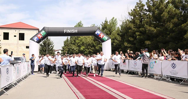 Şamaxıda səhiyyə işçiləri arasında qaçışla bağlı yarış Fotolar