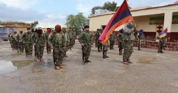 Erməni terrorçuları şərti sərhəddə Video