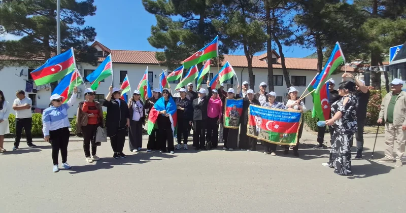 Sumqayıt şəhərində yaşayan bir qrup şəhid ailəsi və Vətən müharibəsi qaziləri Laçına səfər ediblər