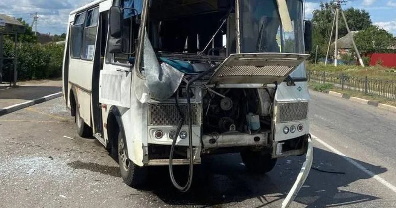 Rusiyada avtobus PUA ilə vuruldu