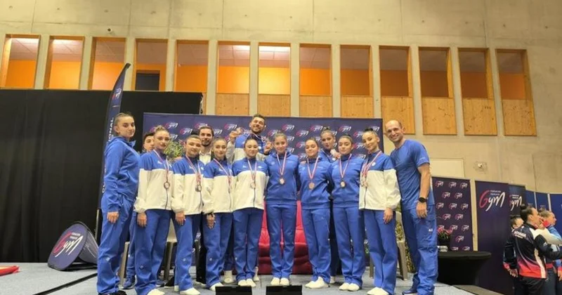 Azərbaycanın aerobika gimnastları Fransada medallar qazanıblar