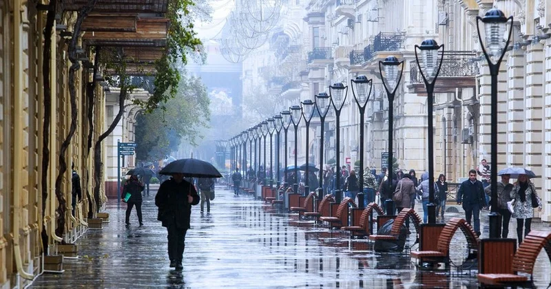 В Баку ночью пойдет ливень