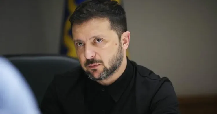 Zelenski komandası ilə birlikdə Serbiyaya gedir