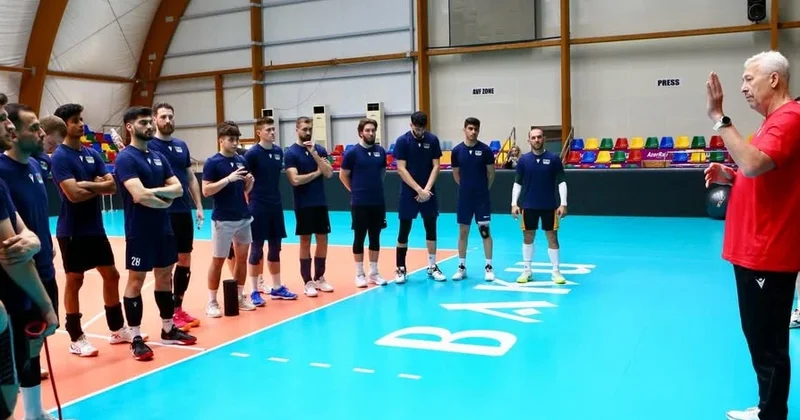 Azərbaycan voleybol millisində Avropa Liqası hazırlığı FOTO