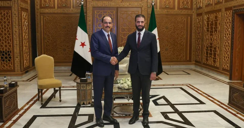 MİT rəhbəri Kalın Şara ilə görüşdü