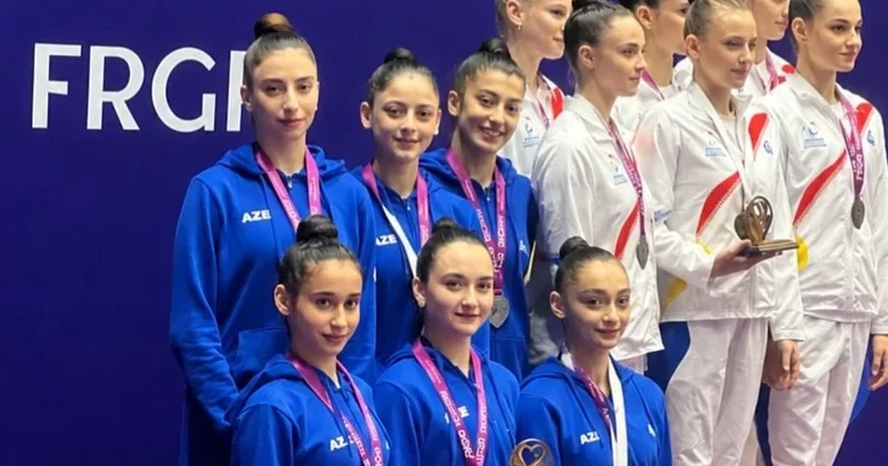 Gimnastlarımız Buxarestdə gümüş medal qazandı