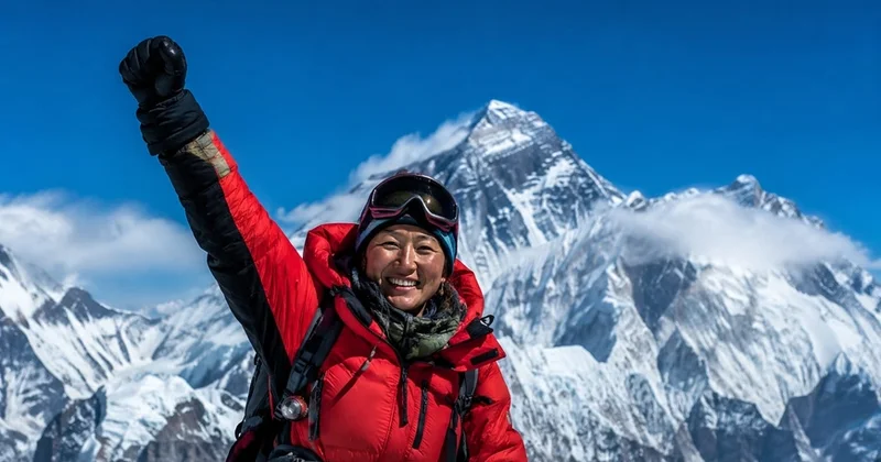 Qadın alpinistdən inanılmaz uğur dünya rekordunu yenilədi