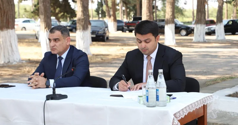 Neftçalanın icra başçısı səyyar görüş keçirib FOTOLAR