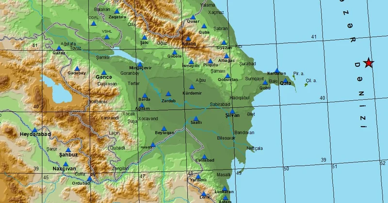 В Каспийском море произошло землетрясение
