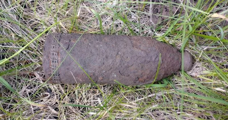 Ot biçərkən 2 ci dünya müharibəsindən qalma bomba tapdı