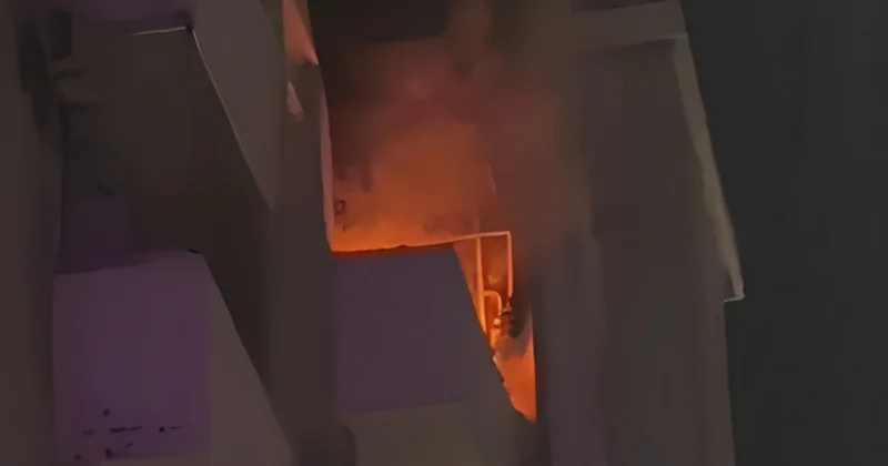 Yasamalda çoxmərtəbəli yaşayış binasında YANĞIN