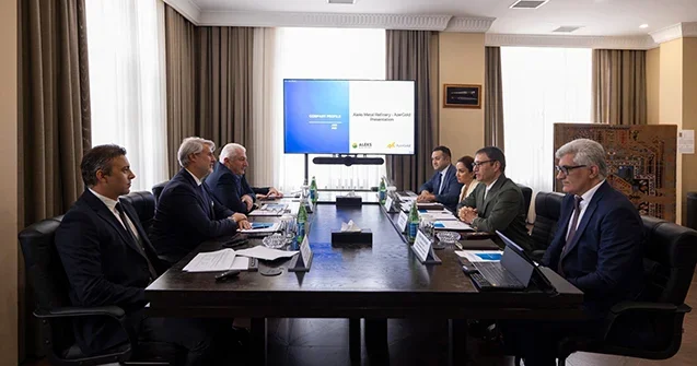 “AzerGold”da “Aleks Metal Rafineri” şirkətinin rəhbəri ilə görüş Fotolar