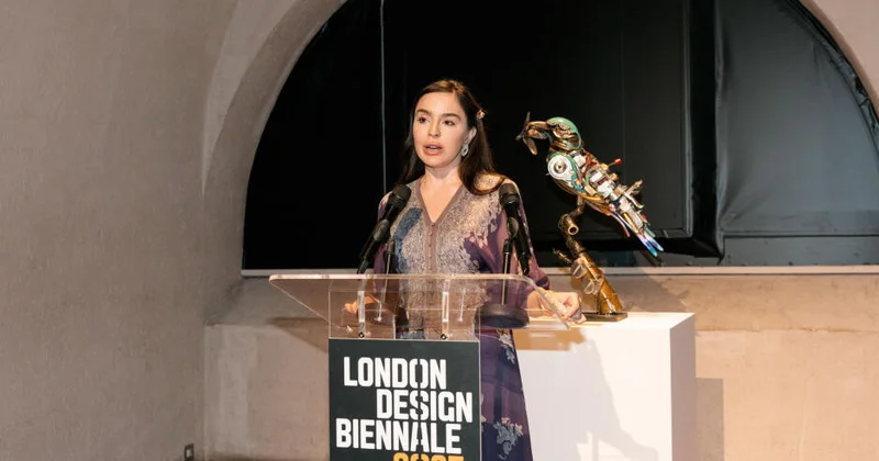 Heydər Əliyev Fondunun vitse prezidenti Leyla Əliyeva London Dizayn Biennalesində Azərbaycan MAMA "Ana təbiət” sərgisində iştirak edib FOTO