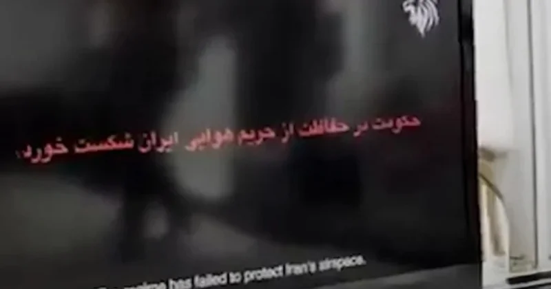 İsrail İranın dövlət televiziyasına sızdı Ekranda bu sözlər yazılır