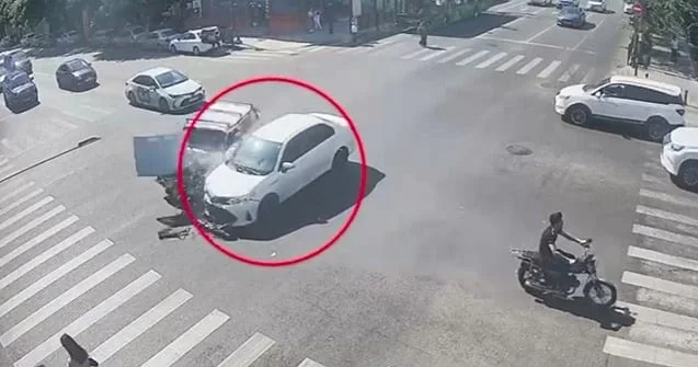 Övladı ilə yolu keçən ana dəhşət yaşadı Anbaan video