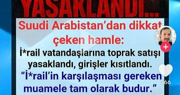 Səudiyyə Ərəbistanından israillilərə həmlə: Qadağan olundu