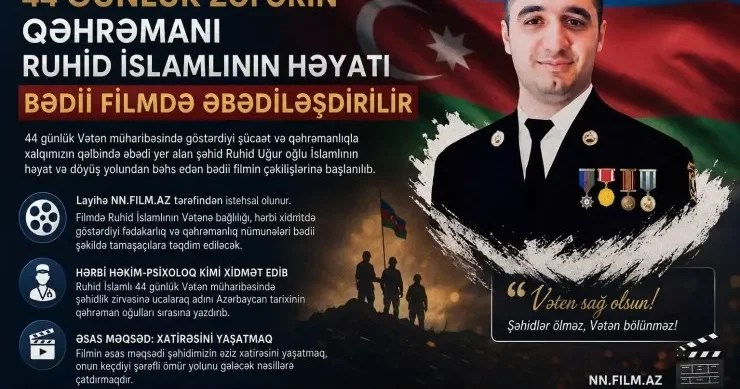 Şəhid Ruhid İslamlı haqqında film çəkilir
