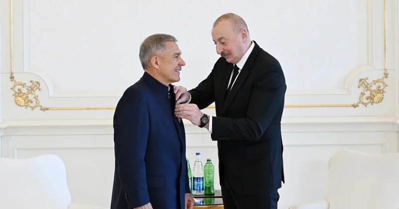 Рустам Минниханов поздравил Ильхама Алиева Minval Politika