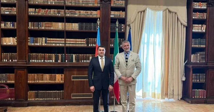 Adil Kərimli italiyalı həmkarı ilə müzakirələr apardı FOTO