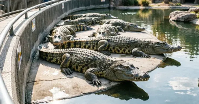 Zooparkda dəhşət: 3 yaşlı uşağı timsahların ağzına atdı