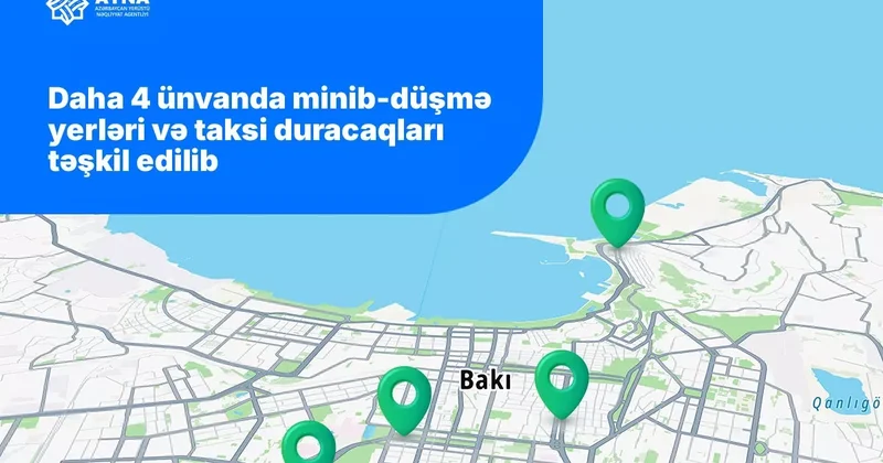 В Баку созданы 4 новые зоны посадки высадки пассажиров из автомобилей ФОТО / Адреса
