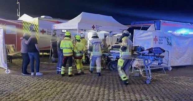 Взрыв пиротехники в Германии, есть пострадавшие ВИДЕО