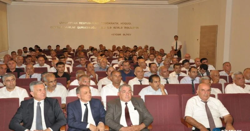 Biləsuvarda su ehtiyatlarından səmərəli istifadə ilə bağlı tədbir keçirilib