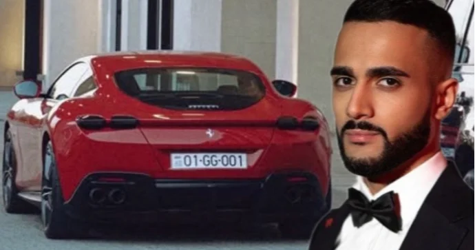 Hüseyn yeni Ferrari sini nümayiş etdirdi FOTO