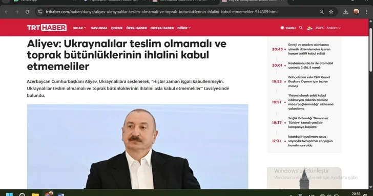 Турецкие СМИ широко осветили выступление Ильхама Алиева на III Шушинском Глобальном медиафоруме