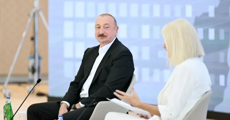 İlham Əliyev Qlobal Media Forumundan paylaşım etdi VİDEO