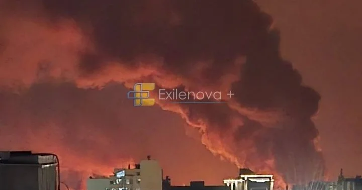 Lukoyl un nəhəng yanacaq bazası vuruldu VİDEO