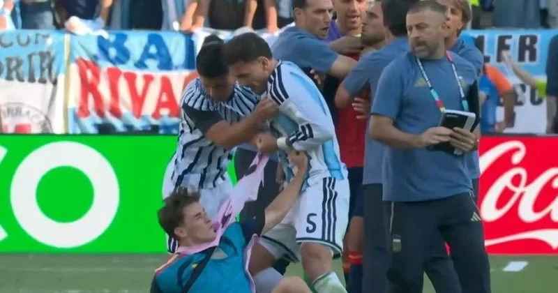 İspaniya Argentina finalından sonra meydanda dava düşdü FOTO/VİDEO